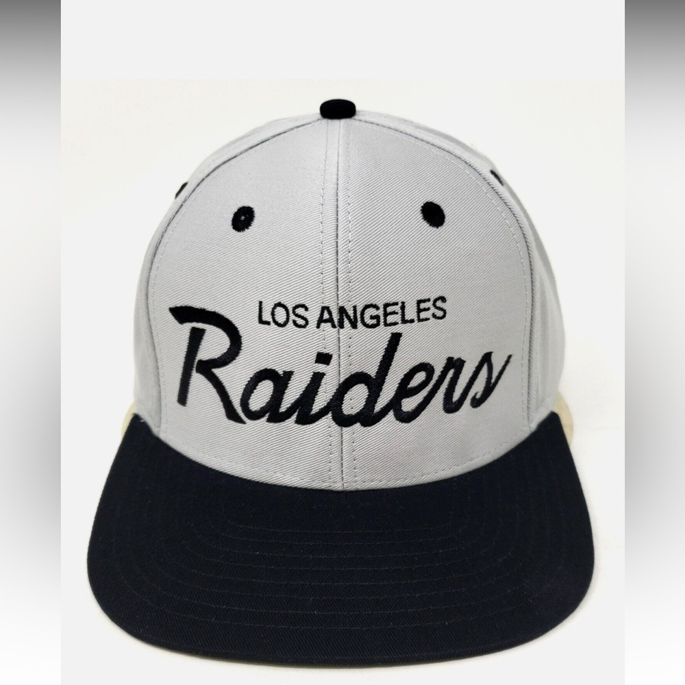 Los Angeles Raiders Two-Tone Snapback Hat - Gray & Black